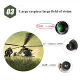 Military Binoculars 15x50 Telescope Powerful Professional Hunting Binocular HD Long Range Camping Equipment for Traving Suvival