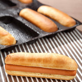 Silicone Pan-Non-Stick Perforated French Pan Forms,Hot Dog , Baking Liners Mat Bread Mould