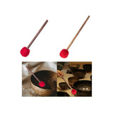 Sound Mallet Handmade Replacement Easy to Grip Anti Slip Wool Felted Percussion Drumstick Tibetan Bowl Stic