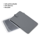 2pcs Silicone Soft Patch for Instrument Gray 7 x 11cm Reusable Physiotherapy Electrode Pad