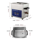 Stainless Steel Ultrasonic Cleaner, Jewelry, Glasses, Teeth, Watch, Razor, Laboratory utensil, High Quality, 7L