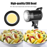Andoer 60/80/100W LED Studio 5500K Dimmable Bowens Mount Continuous Light for Video Recording Portrait Photography