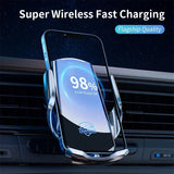 30W Wireless Charger Automatic Magnetic Air Vent Phone Holder Stand for iPhone 15 14 13 Xiaomi Samsung Fast Car Charging