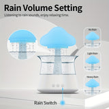 1pc Rain Cloud Aromatherapy Essential Oil Diffuser with Night Light and Micro Humidifier - Relaxing Sleep Aid and Mood Enhancer