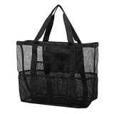 Large Capacity Mesh Beach Tote Bath Food Drink Travel Storage Useful Shoulder Bag 1 PCS