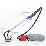 Electric Putty Powder Grinding Disc Sanding hine Wall Sander Polisher With LED Light