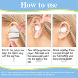 60 Sheets Baby Stickers Waterproof Disposable Ultra Thin Polyethylene Multifunctional Adhesive Ear Patch