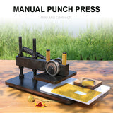 Manual Cutting Die Punching Leather Blanking hine Plastic Rubber Cloth Sample Punch Press