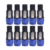 10x NL4FC Speaker Connectors 4 Pin Male Audio Cable Jack Ohm Plug Adapters