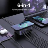205W GaN 6-in-1 Quick Charge 3.0 PPS USB Type C PD Fast Charger for book iPhone 15 14 Samsung S23