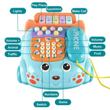Baby Toys Musical Phone Car Phone Educational Early Education Baby Simulation Seat Machine Toys