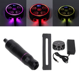 Tattoo Machine Pen Smoothing Needle Stroke Tattoo Pen Power Supply Set 2 Foot Pedal Mode Comfortable Grip for Eyeliner