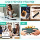 Portable wireless thermal Bluetooth mobile printer, inkless compact design