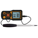 HT-9830 1 Set Digital LCD Hot Wire Anemometer Handheld Wind Speed Gauge Meter Measure Anemometer EU Plug for Ventilation Ducts