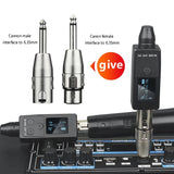 UHF Wireless Converter XLR Transmitter and for Dynamic Microphone Guitar Receiver Transmission Adapter
