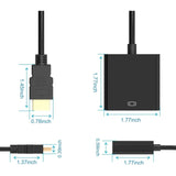 DP Cable 1080P DisplayPort Male to VGA Female Converter Adapter For Projector DTV TV HDVD Laptop