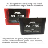 1 PCS 1500 In One EDMDS V3 Pro Flashcard China Version Md Game Cassette Card For Sega Game Consoles Black