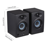 50W 1Pair Studio Speakers Desktop Wireless BT Monitoring Active Near-field Monitor Speaker Stereo Balanced Input