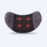 Electric Waist Massager - Lumbar Vibration Cushion for Pain Relief. Heating Health Care Relax Traction Therapy. Airbag Back Body Massage