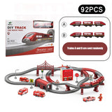 2024 New DIY Rail Car Children Toys Puzzle Assembled Railway Building Block Track Magnetic Train Set For Kids Gifts