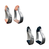 Stirrup Saddle Aluminium Fittings Stable Hand Engraved Design Small Size Versatile Footrest for Outdoor Equestrian Rider
