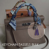 250Pcs/Set Tassels Bulk Colored Leather Pendants for DIY Keychain and Craft