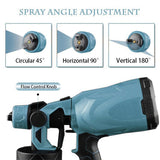800ML Cordless Paint Sprayer Auto w Easy-Control Spraying Steel Coating Airbrush Automatic Spray Gun 42000rpm