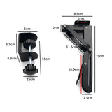 2pcs Under Desk Tray Office Height Adjustable Pull Out Keyboard Stand Holder Foldable Bracket Storage Shelccessories