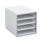 A4 Paper Desktop Storage Rack Document Drawer Organizer Multilayer Student Book Sorting Box For Home Classroom Office Supplies