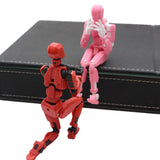 Multi Jointed Movable 3D Printed Mannequin Toucky PVC Model Lucky 13 Full Body Activity Robot Action Figures, Durable
