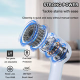 USB Rotary Cleaning Brush with 5 Brush Heads - Electric Cleaning Brush for Kitchen, Bathtub & Tile Scrubber