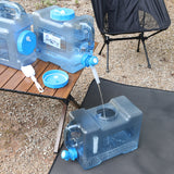 6/8/13/18L Bucket Storage Portable Water Tank Container with Faucet No Leakage for Camping Cooking Picnic Hiking