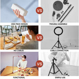 Video Shooting Mobile Phone Holder Magic Arm Articulated Arm with Selfie Fill Light Remote Control Phone Holder for Smartphone