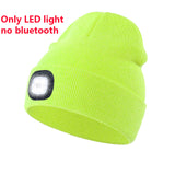 Bluetooth Earphone Music Hat Winter Wireless Headphone Cap Rechargeable Warm Knitting Beanie With LED Light