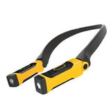 Neck charging LED reading light - two levels of brightness, perfect for reading, weaving, camping, and maintenance