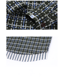 Women's Retro Stitching Lapel Small Fragrance Shirt Coat