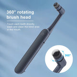 Rotary Electric Soft Bristles Removable Head Oral Cleaning Tool USB Rechargeable Adult Toothbrush Portable