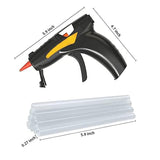 Cordless Hot Glue-Gun Wireless USB Rechargeable Hot Melt Glue-Gun With 10 Pcs Glue Sticks For Arts, Home Repairs