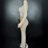 2024 Elegant Luxury Fashion Women's Autumn New Host Stage Performance Long Company Party Dress