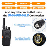 Silicone Radio Soft Antenna Ham SF20 Dual Band VHF/UHF 144/430Mhz SMA-F Female Compatible for Baofeng Kenwood Walkie Talkie Radi