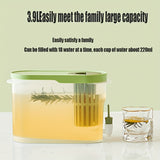 1pc, Large Capacity Cold Kettle with Faucet - Refrigerator Fruit Teapot for Beverages and Lemonade - Kitchen Accessory