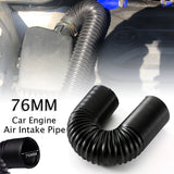 Engine Flexible Inlet Tube Car Filter Intake Cold Air Ducting Feed Hose Pipe