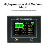 10-100V 50A 100A 200A 300A 400A Bidirectional Current Detection Coulomb Meter 3.5-inch Touch Screen Battery Level Indicator