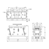 500x55MM 140T Automatic Feeding Machine Linear Feeder Direct Vibration Feeder Vibrating Plate Controller Feed Channel 220V tool