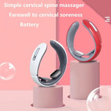 Intelligent Back and Neck Massager Electric Pulse Far Infrared Heating Pain Relief Tool Health Care Relaxation Cervical Massage
