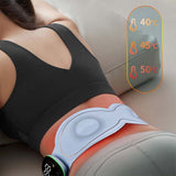 EMS Belt Belly Reduction Sliming Massager Muscle Sticker Heating Vibrator Waist Shaking Massage Machine Women Menstrual Warmer