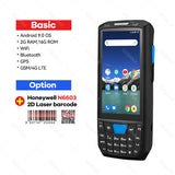Android 9.0 Honeywell 1D 2D Scanner Red PDA with Charge Cradle Handheld POS Terminal Data Collector Reader QR Barcode Scanning Inventory Managememt WiFi Bluetooth 4G GPS NFC