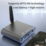 AptX-HD Bluetooth 5.2 Music Receiver HIFI Wireless Audio Adapter with 3.5mm Aux Tosk/Coaxial Output For Amplifer Car