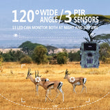 Outdoor 60MP WIFI Hunting 4K Night Vision Motion Activated Forest Trigger Wildlife Scouting Camera
