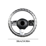 Non Slip Breathable Carbon Fiber Steering Wheel Sleeve Protector Cover Car Accessories For Women